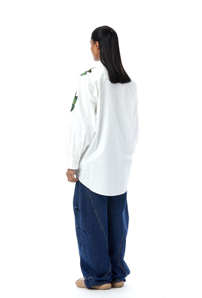 ‘Fiora' Embellished Shirt - Kanika Goyal Label