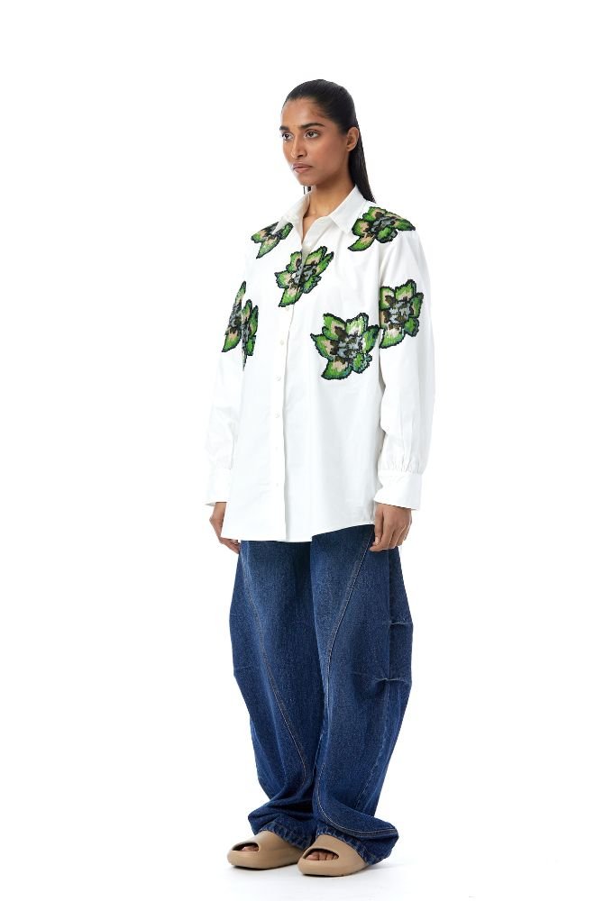‘Fiora' Embellished Shirt - Kanika Goyal Label
