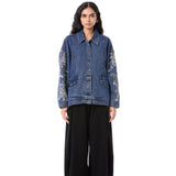LARKSPUR' EMBELLISHED DENIM JACKET