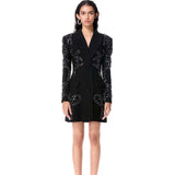 FIERY BLOOM BLAZER DRESS