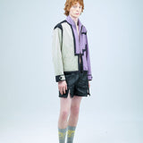 Two -Toned Concentric Cut Jacket