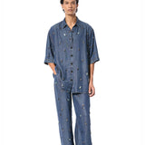 DUSKEI' EMBELLISHED DENIM PANTS