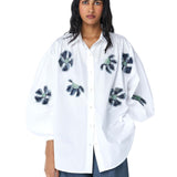 ‘SOLEIL' Denim Appliquè Shirt