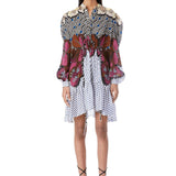 Peonies Retro' Print Dress