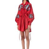 Iris' Hand-Embellished Shirt Dress