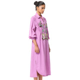 'MELIA' EMBELLISHED MIDI DRESS