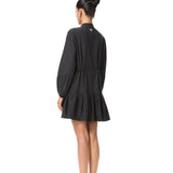 'GOLDRIFT' EMBELLISHED LINEN DRESS