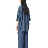 ELIX' EMBELLISHED DENIM SHIRT