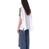 ALHENA' EMBELLISHED DENIM PANTS