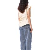 ELECTRIC VOID' EMBELLISHED TOP