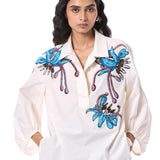 TANSY' EMBELLISHED TOP
