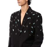 DUSKEI' EMBELLISHED BLAZER