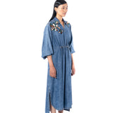 EMBERFLOR' DENIM DRESS