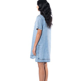 NEO GLOW' DENIM DRESS