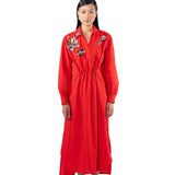 EMBERFLOR' MIDI DRESS