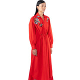 EMBERFLOR' MIDI DRESS