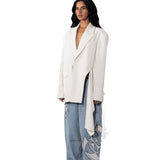 ARCANE' EMBELLISHED DENIM PANTS