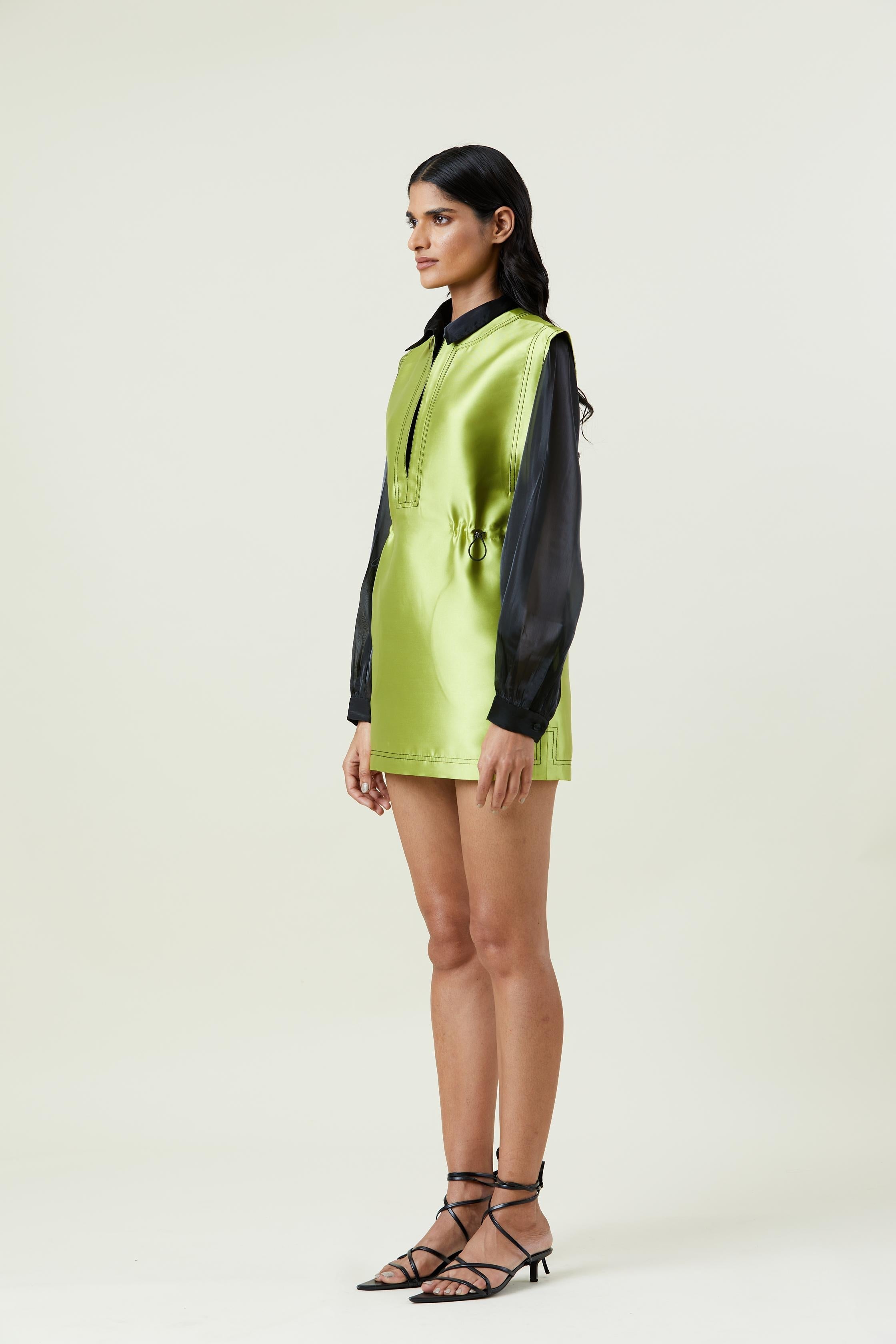 ALGAE' Cinched Dress - Kanika Goyal Label