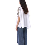 ALHENA' EMBELLISHED DENIM PANTS - Kanika Goyal Label