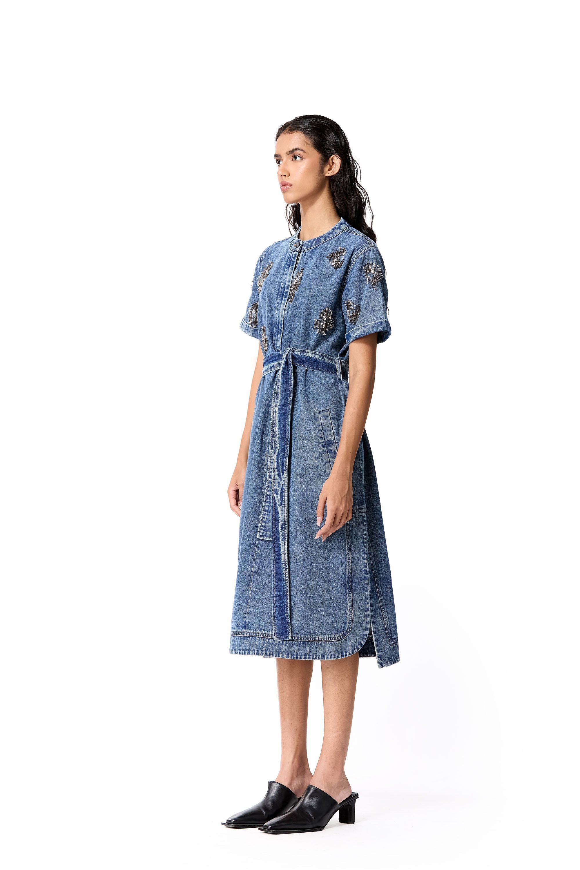 ARKONIA D ENIM DRESS - Kanika Goyal Label