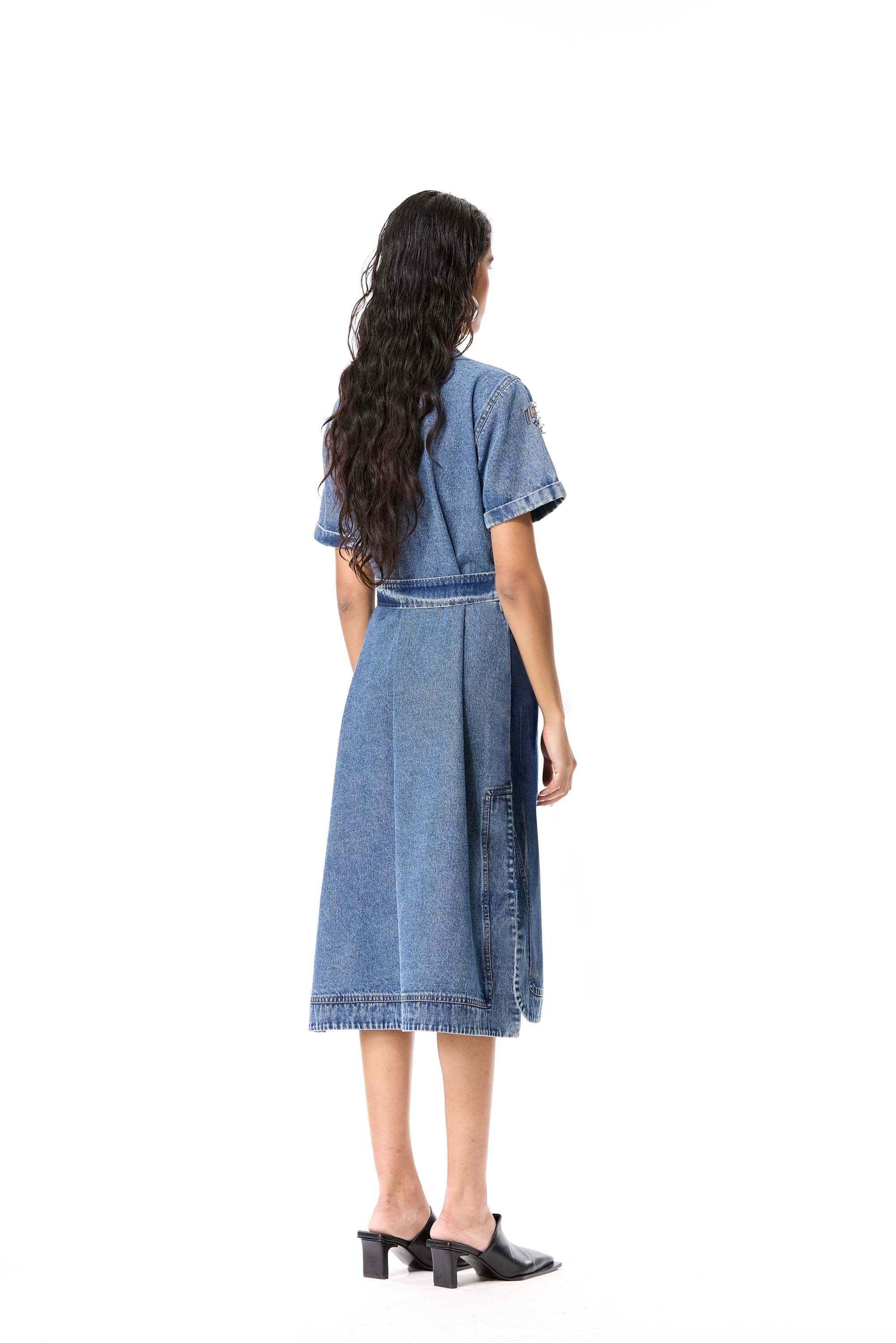 ARKONIA D ENIM DRESS - Kanika Goyal Label