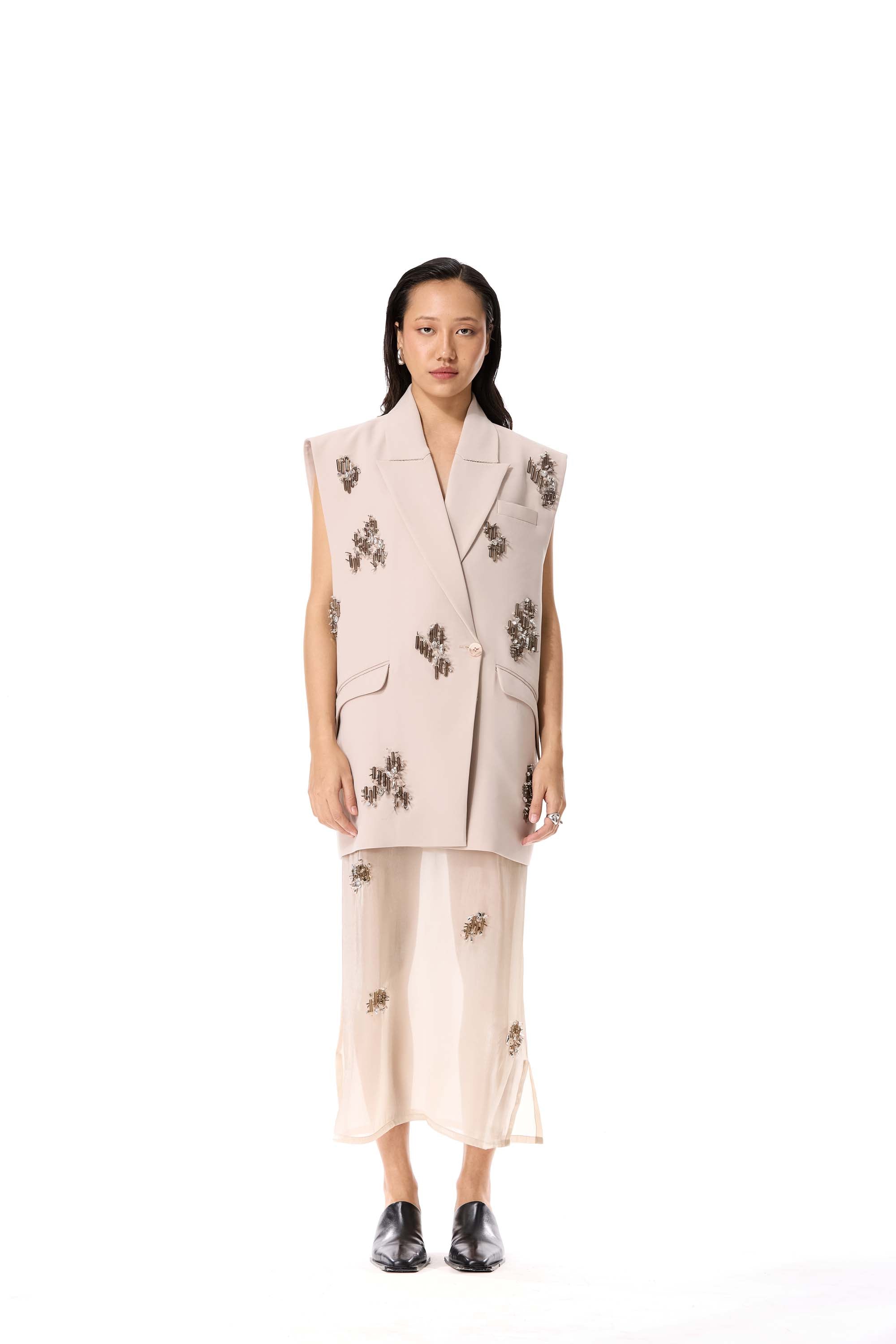 ARKONIA EMBELLISHED VEST - Kanika Goyal Label