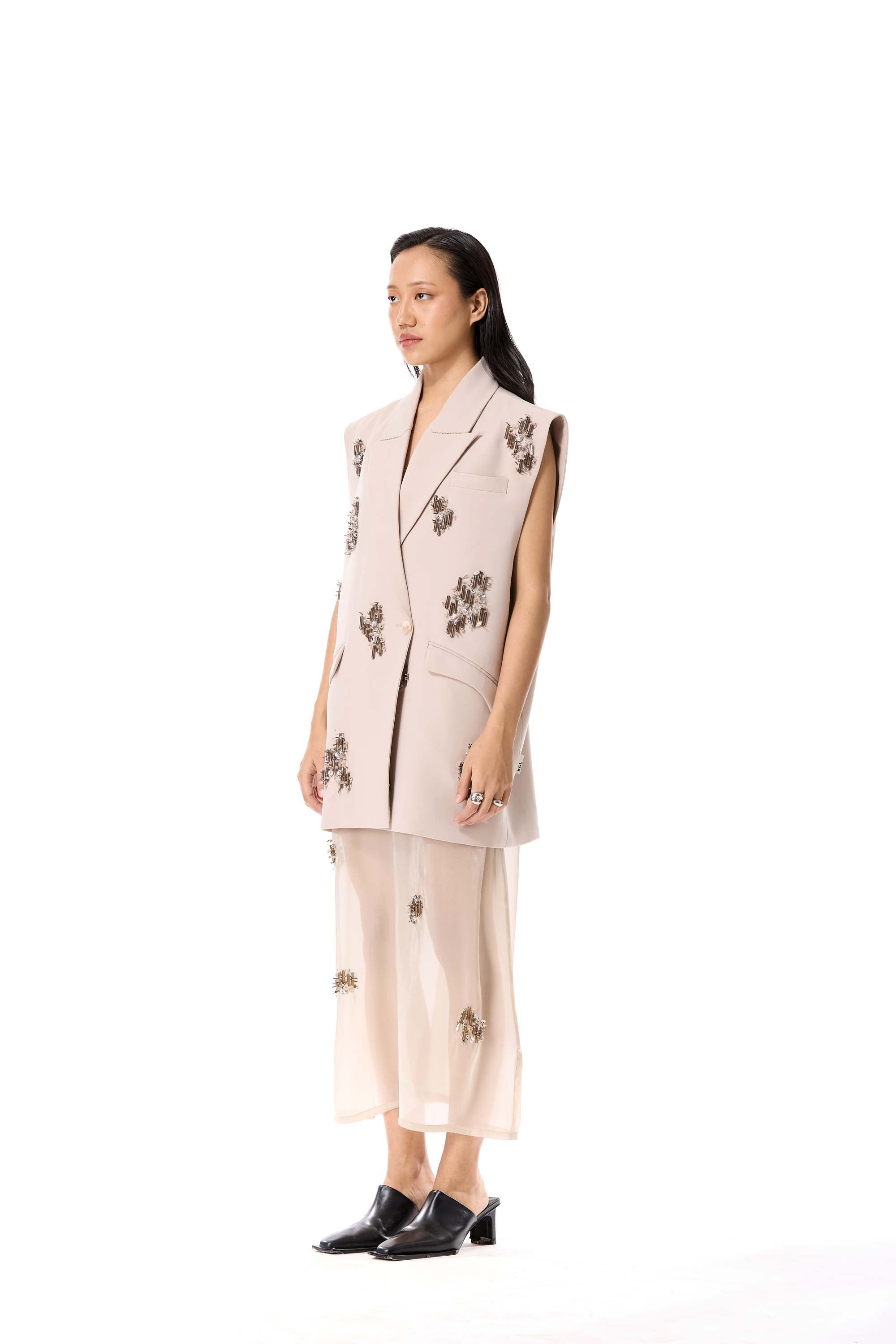ARKONIA EMBELLISHED VEST - Kanika Goyal Label