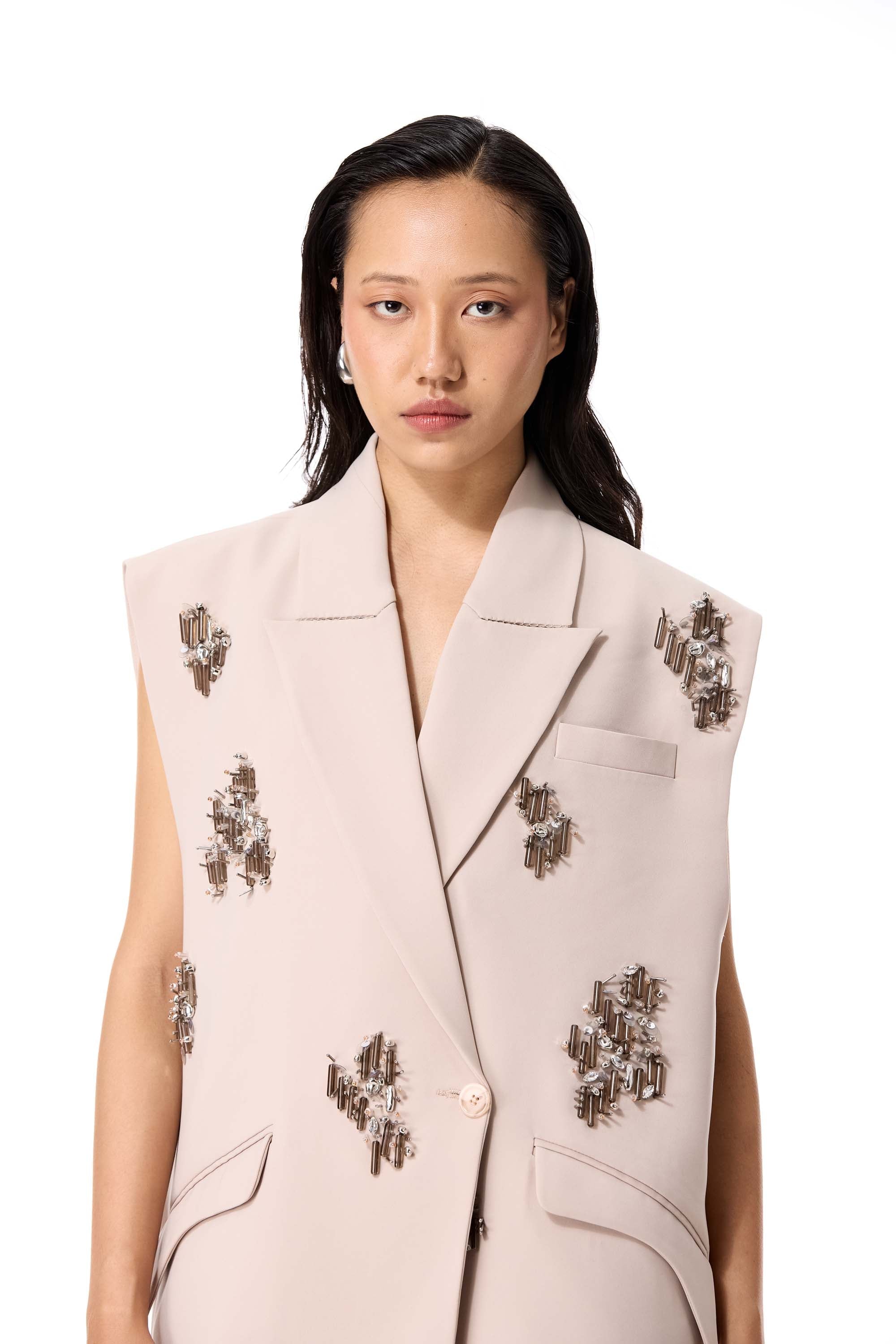 ARKONIA EMBELLISHED VEST - Kanika Goyal Label