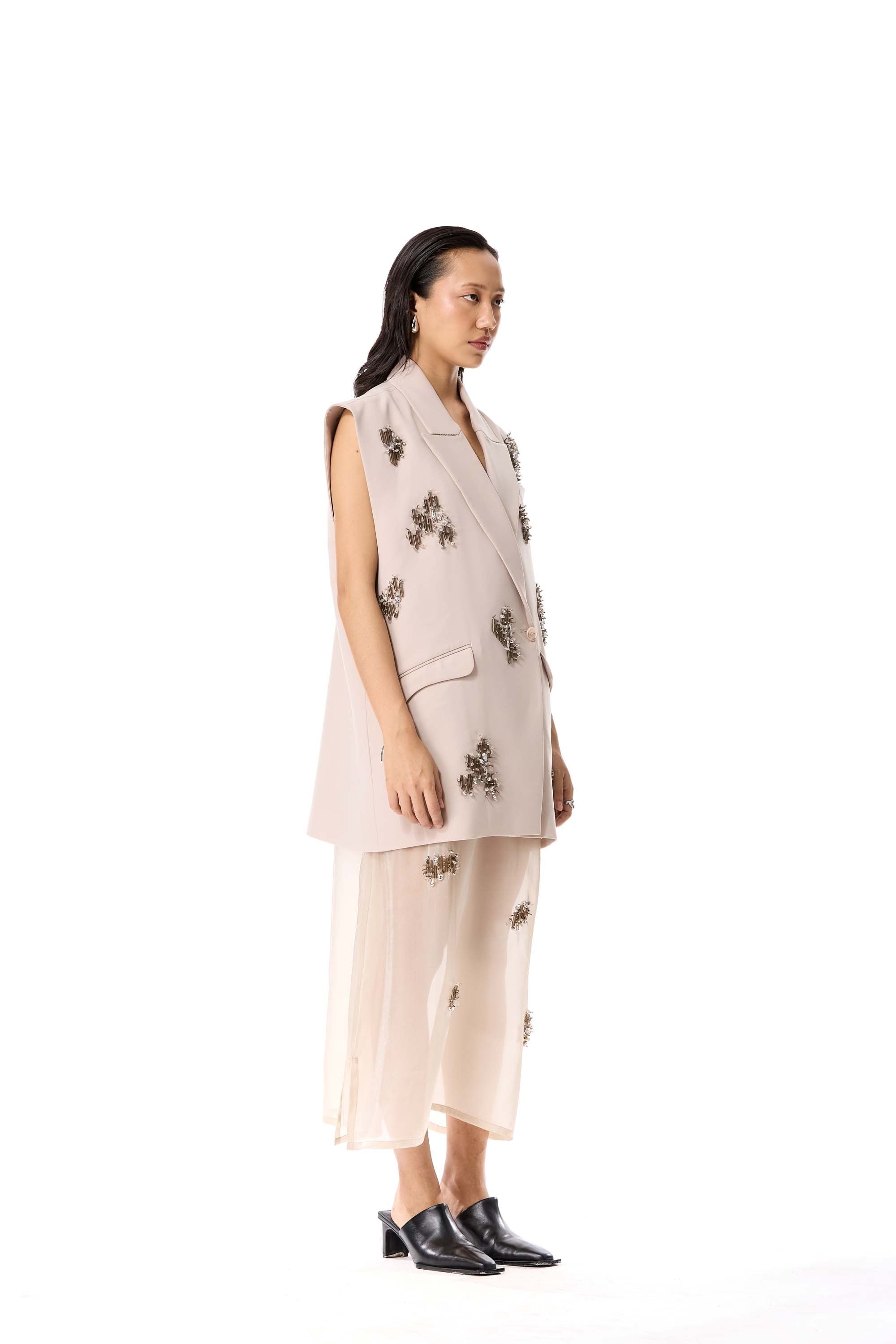 ARKONIA EMBELLISHED VEST - Kanika Goyal Label