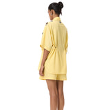 'ASTRAL KNOT' EMBELLISHED LINEN TOP - Kanika Goyal Label