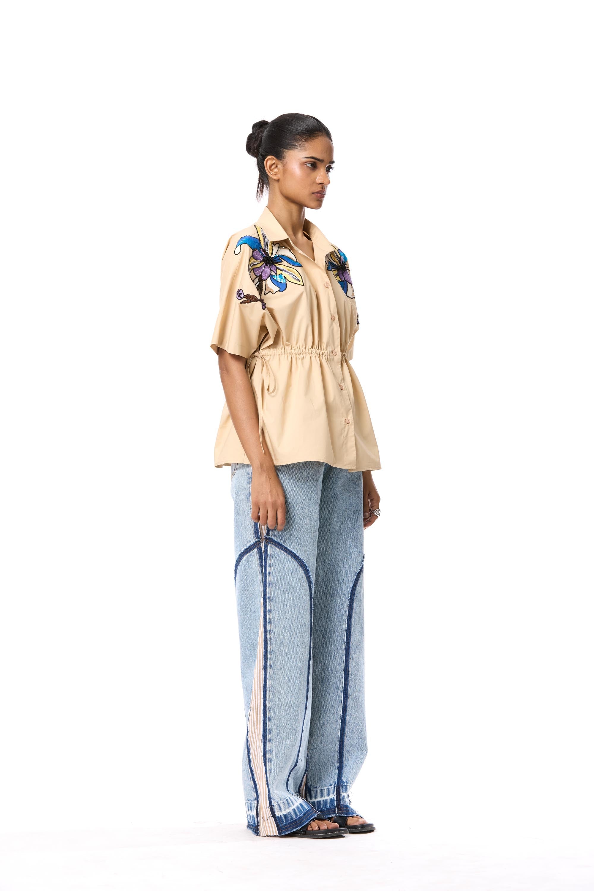 'ASTRAL KNOT' EMBELLISHED TOP - Kanika Goyal Label