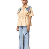 'ASTRAL KNOT' EMBELLISHED TOP - Kanika Goyal Label