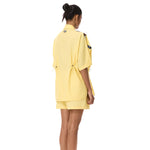 'ASTRAL KNOT' LINEN SHORTS - Kanika Goyal Label