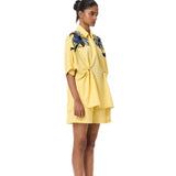 'ASTRAL KNOT' LINEN SHORTS - Kanika Goyal Label