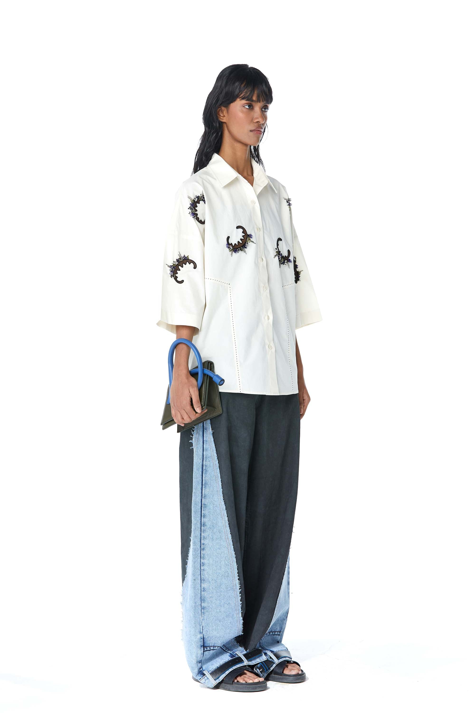 ‘ASTRID’ Embellished Shirt - Kanika Goyal Label