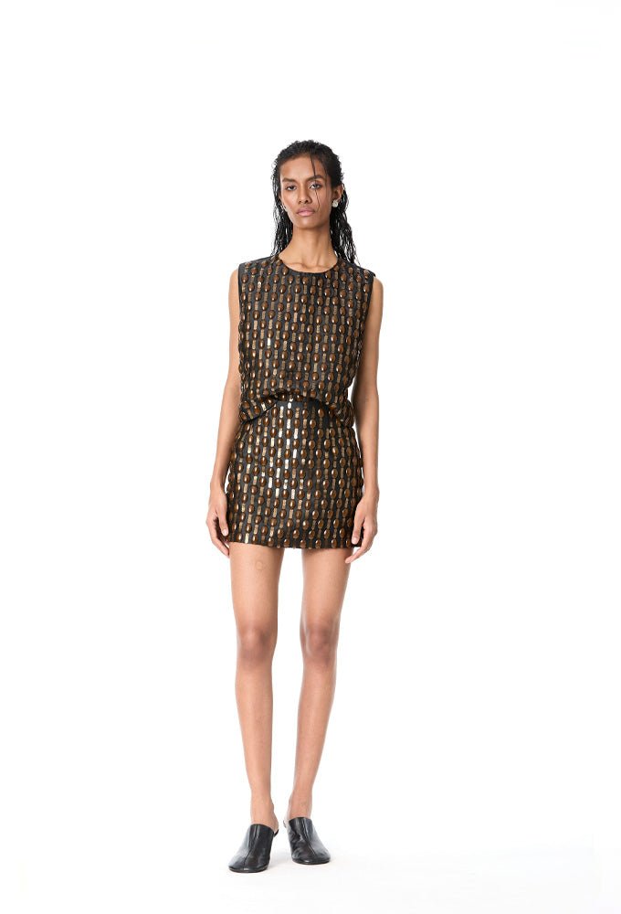 AXIRA' Embellished Skirt - Kanika Goyal Label