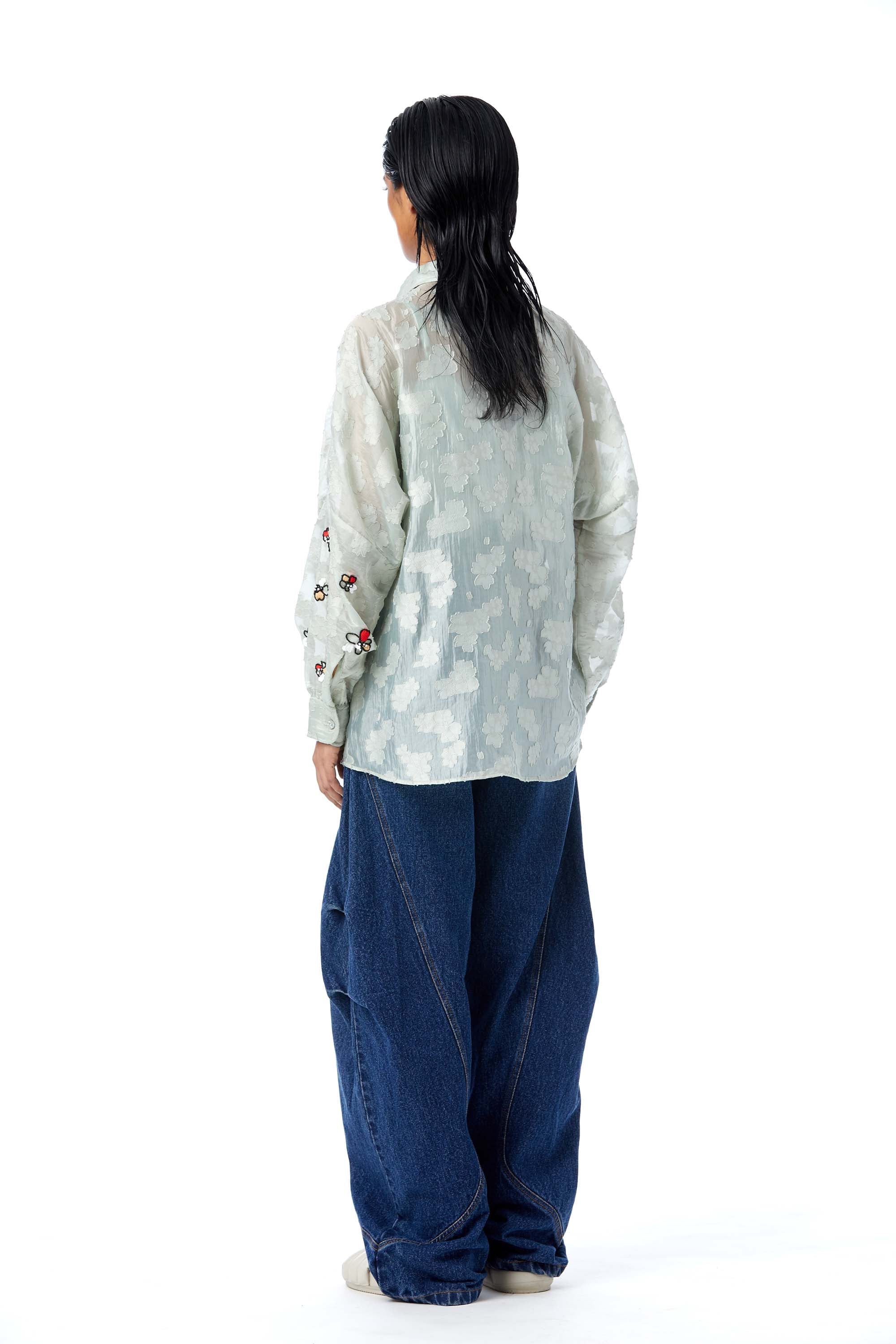 ‘AZURE’ Embellished Shirt - Kanika Goyal Label