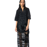 BLACK SHIRT DRESS - Kanika Goyal Label