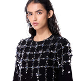 BLEU FRAY EMBELLISHED DRESS - Kanika Goyal Label