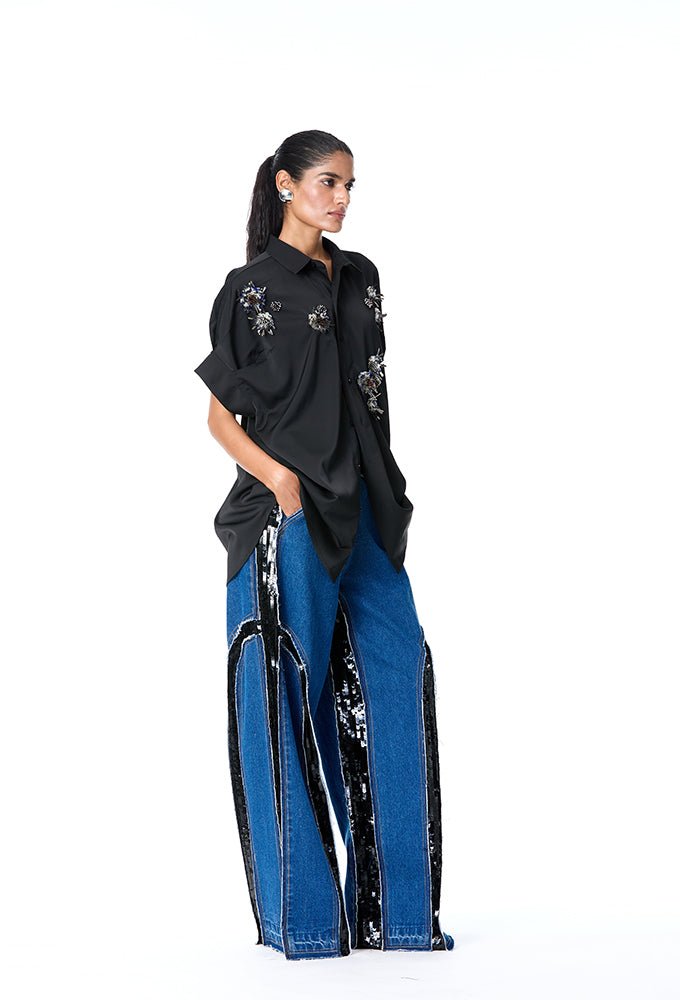 BRIAR' Embellished Shirt - Kanika Goyal Label