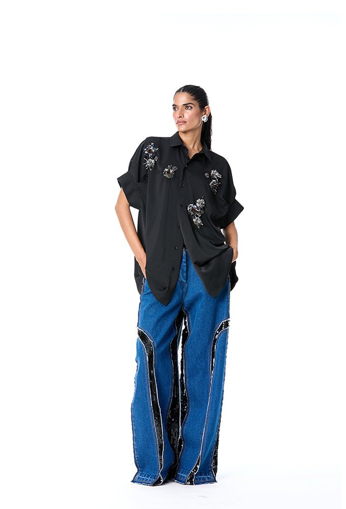 BRIAR' Embellished Shirt - Kanika Goyal Label