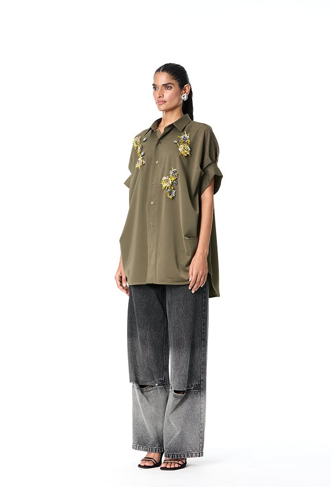 BRIAR' Embellished Shirt - Kanika Goyal Label