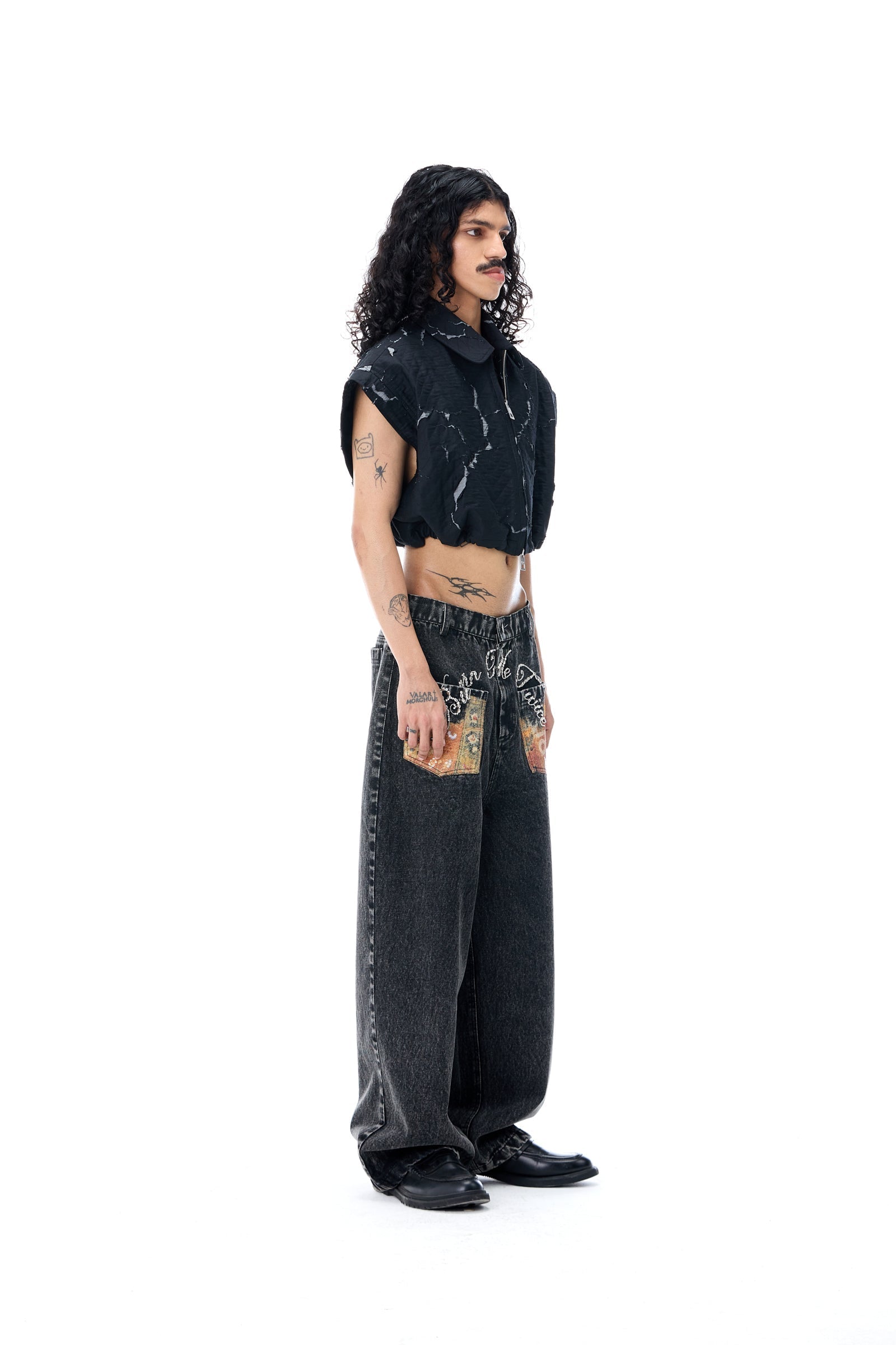 BURN ME TWICE DENM PANTS - Kanika Goyal Label