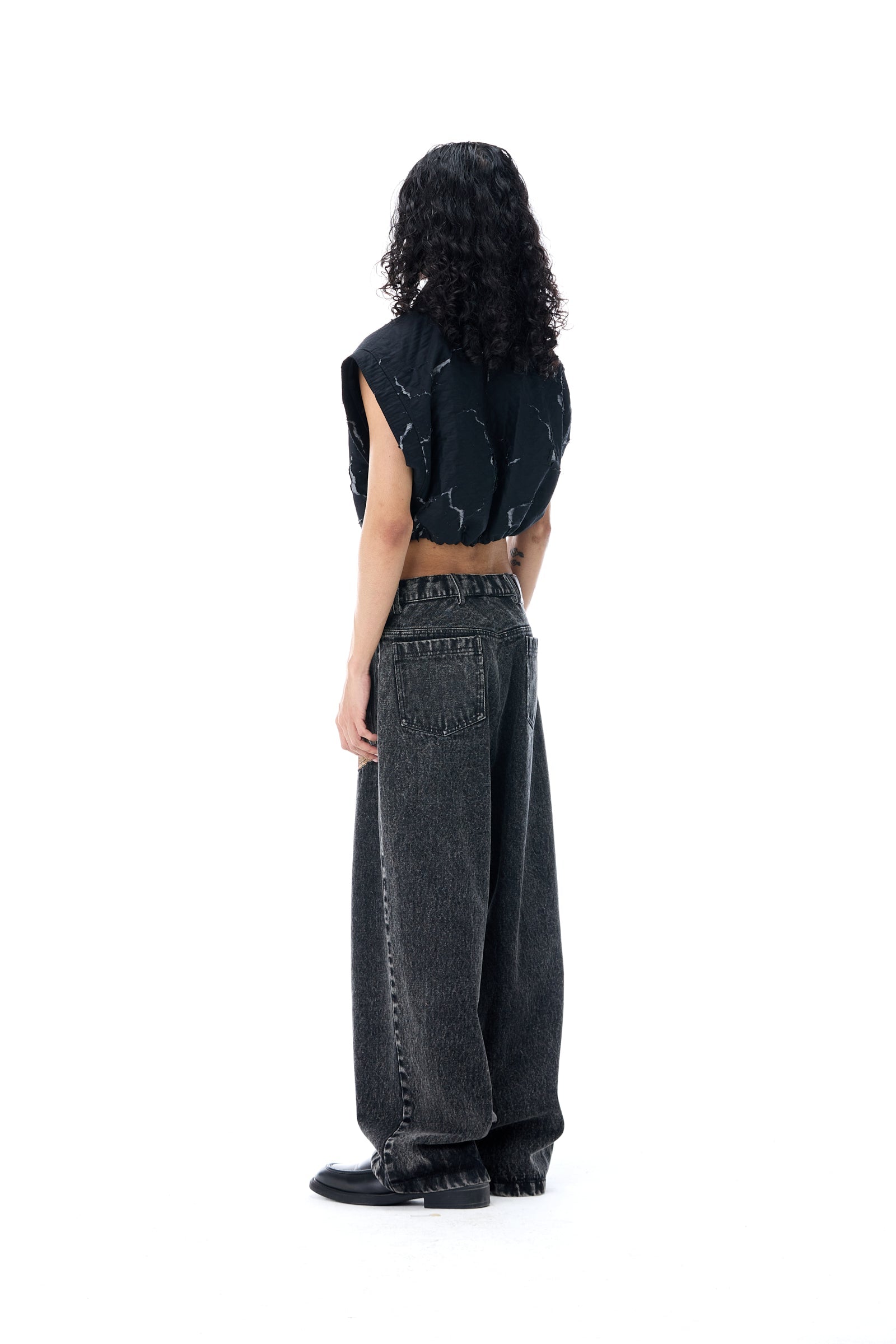 'BURN ME TWICE' DENM PANTS - Kanika Goyal Label