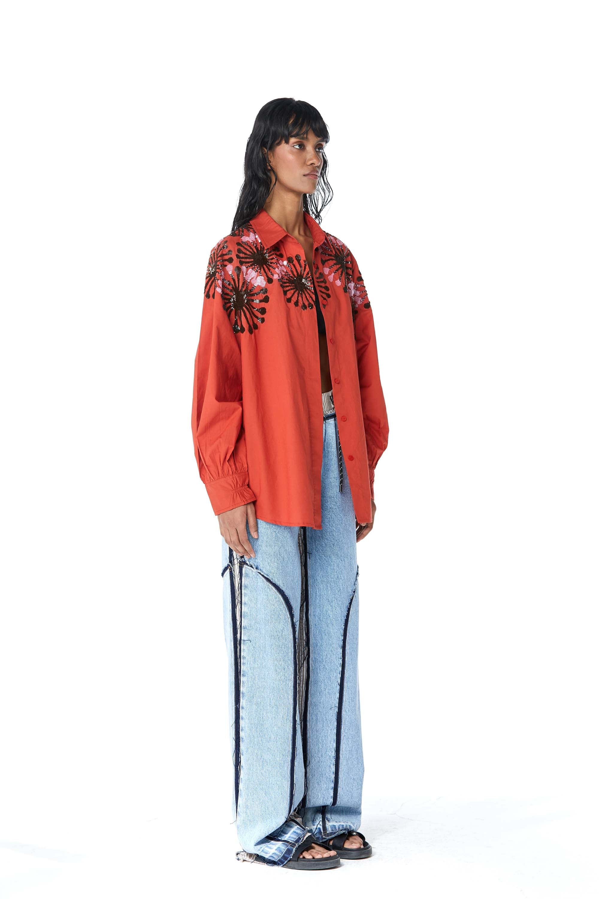 ‘CANOPY’ Embellished Shirt - Kanika Goyal Label