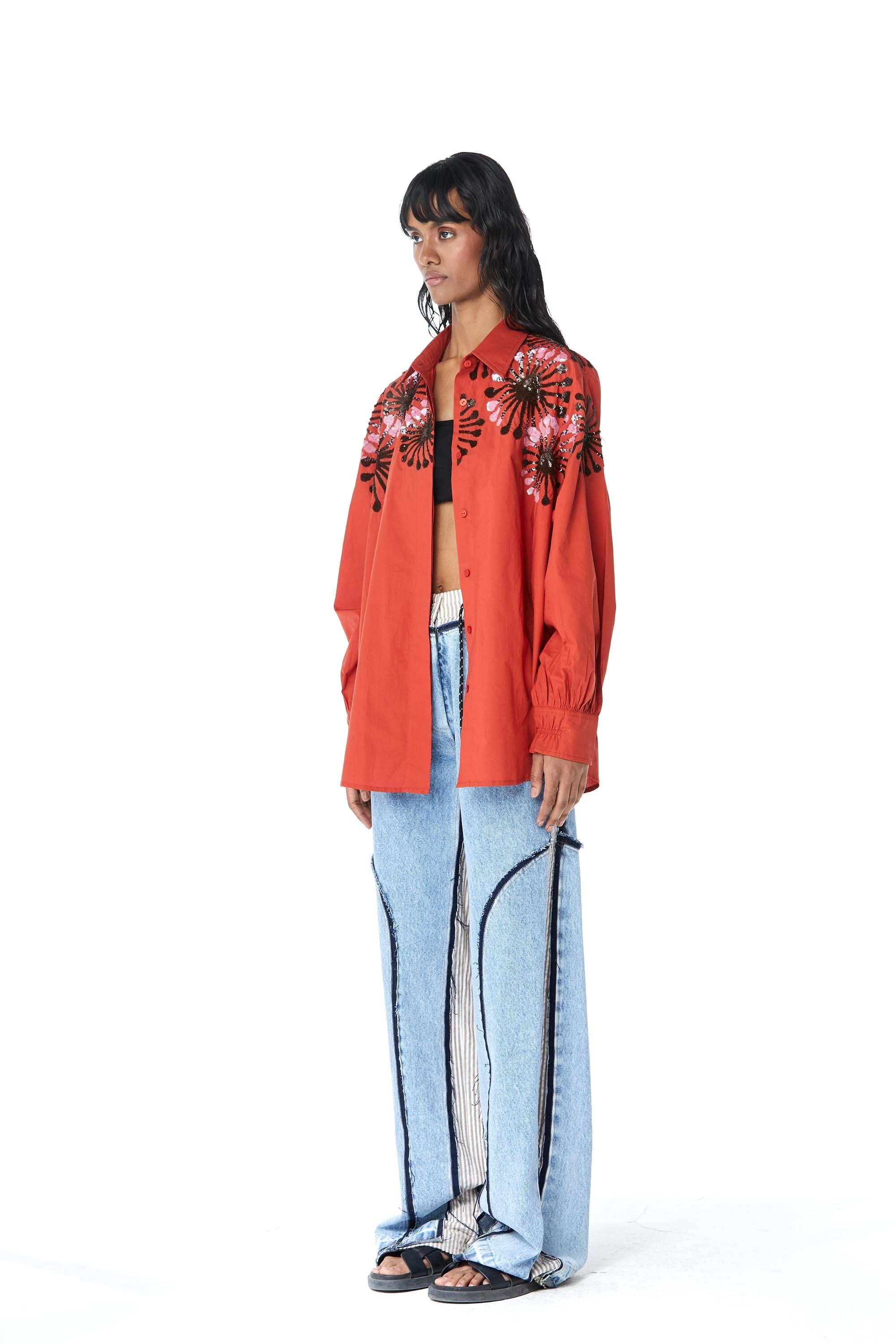 ‘CANOPY’ Embellished Shirt - Kanika Goyal Label