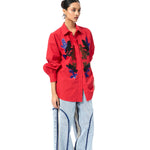 CELESTICH' RED SHIRT - Kanika Goyal Label