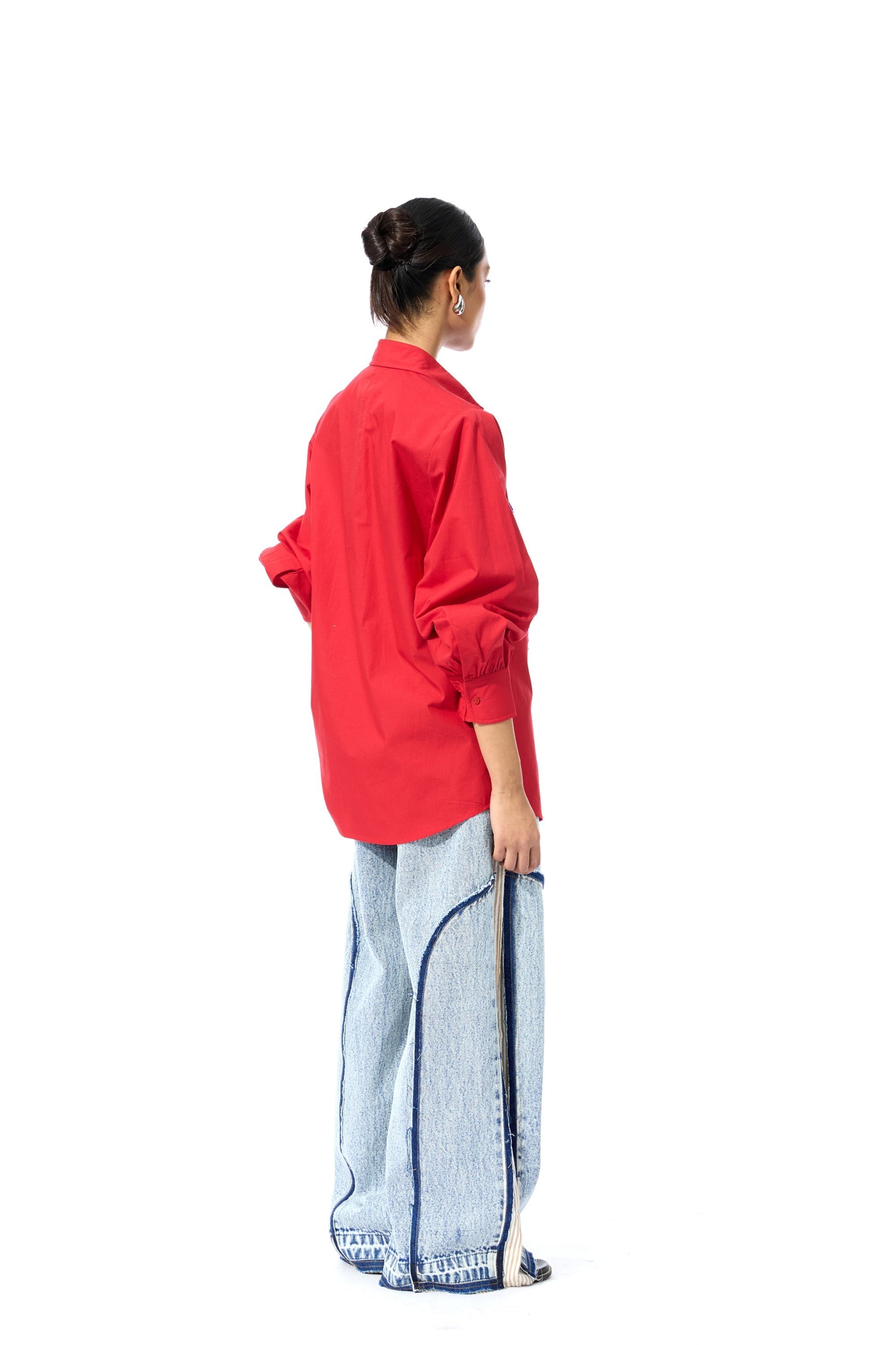 CELESTICH' RED SHIRT - Kanika Goyal Label