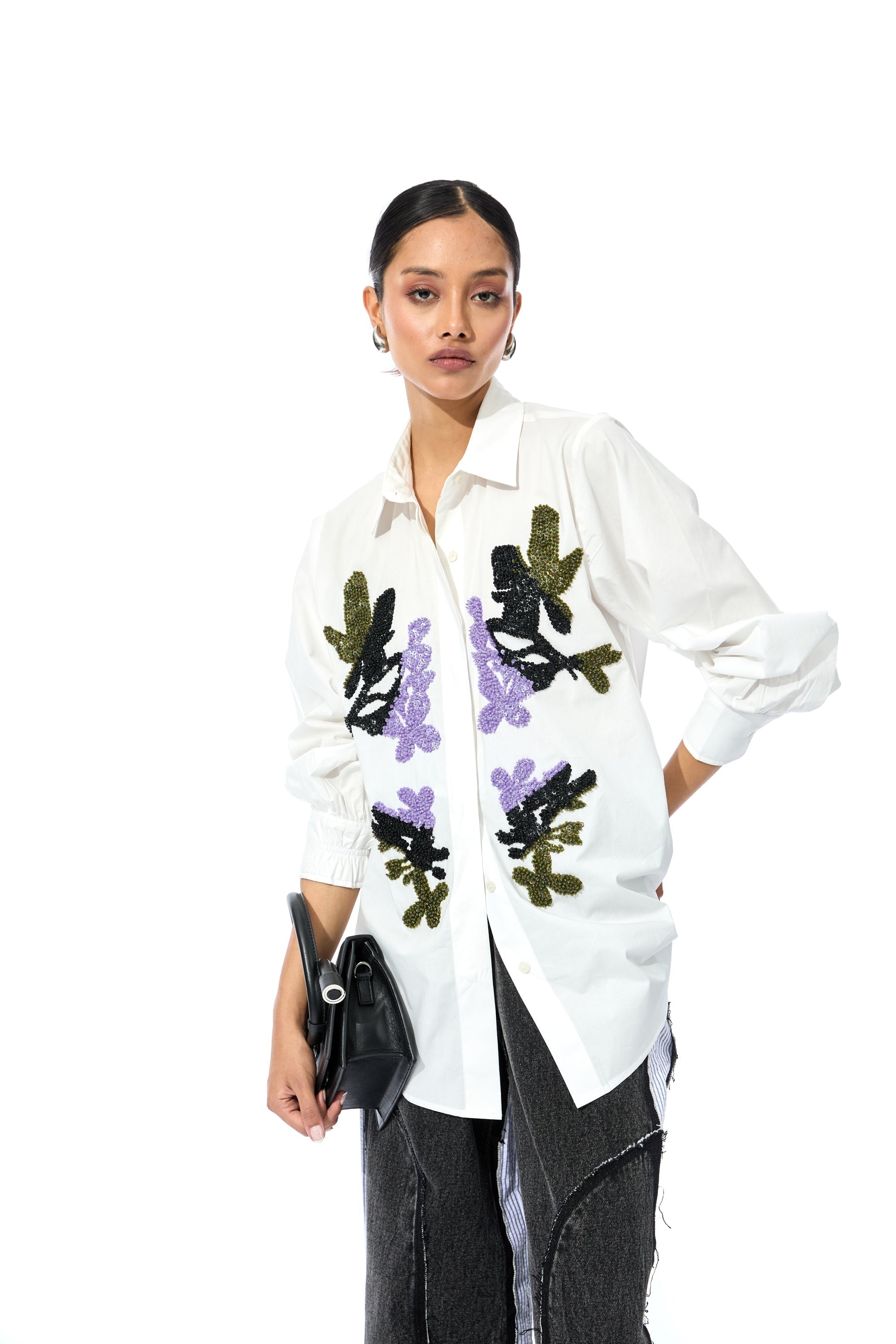 CELESTICH' WHITE SHIRT - Kanika Goyal Label