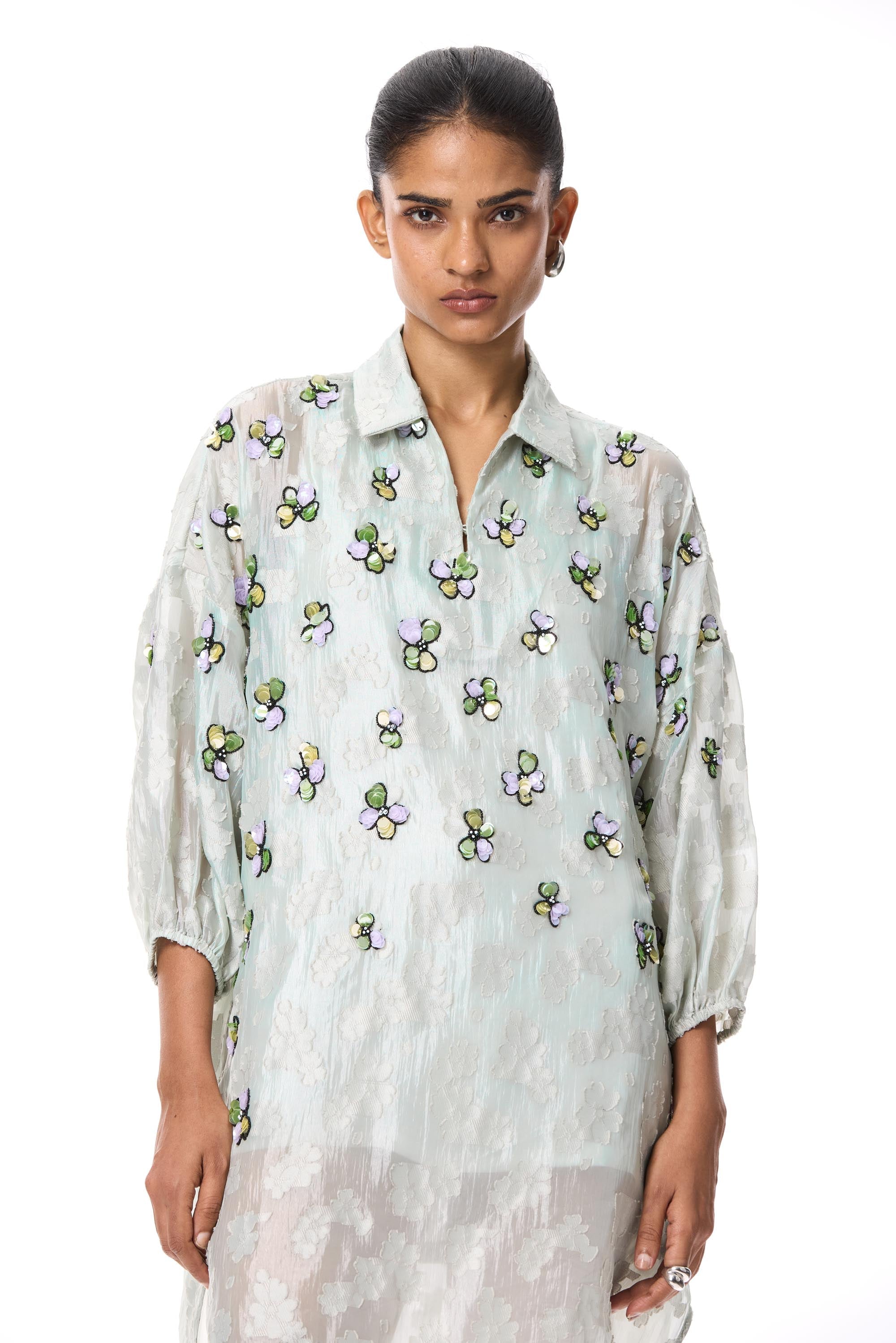 'CENDREA' EMBELLISHED DRESS - Kanika Goyal Label